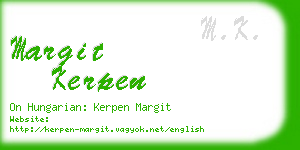 margit kerpen business card